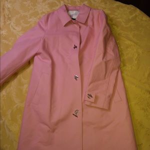 Pink Burberry Rain Coat M